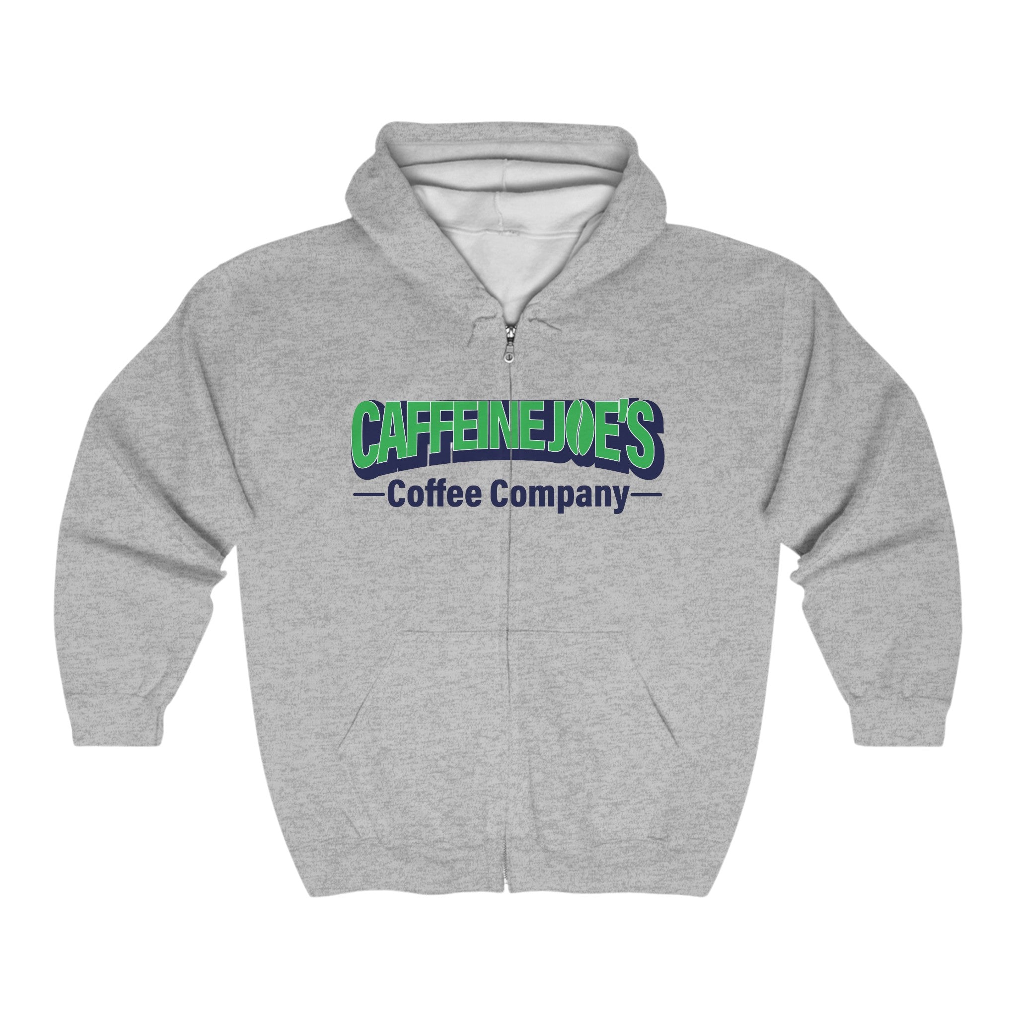 Unisex Heavy Blend™ Full Zip Hooded Sweatshirt - Caffeine Joe's Coffee Company